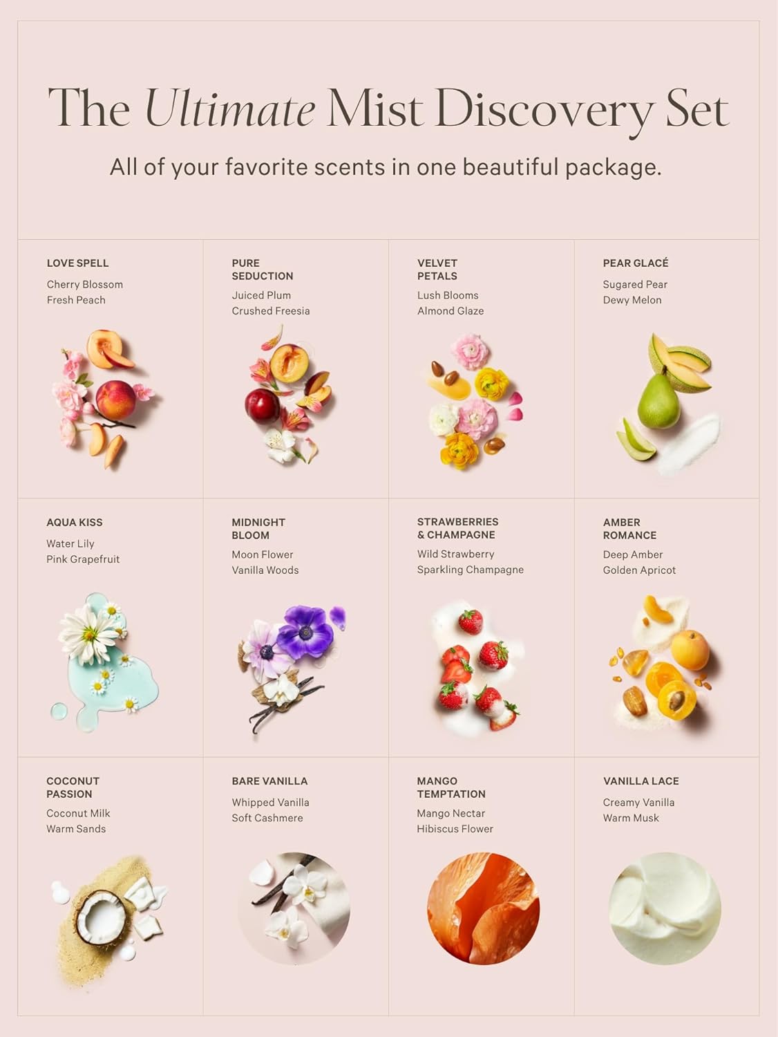 Coffret 12 Brumes Victoria's Secret